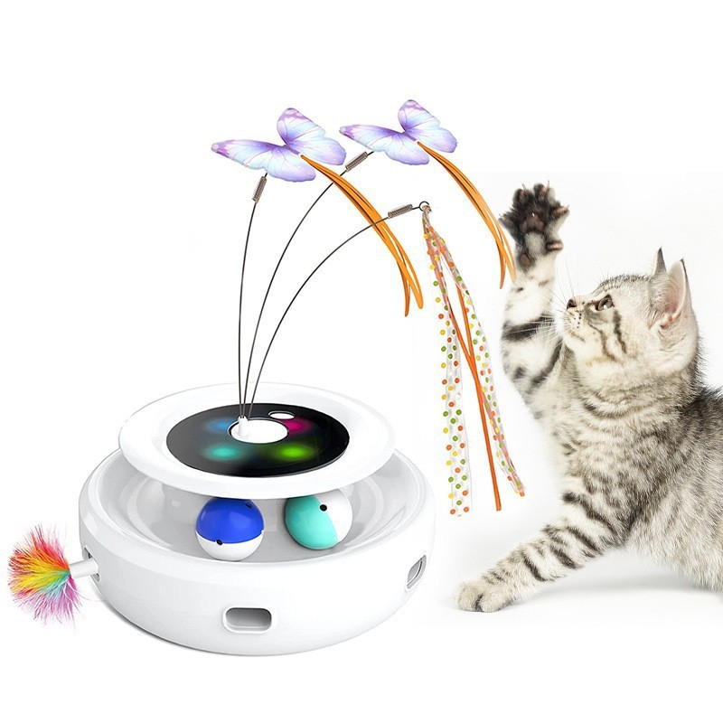 Funny Cat Game Turntable Self-Hi Pet Electric Cat Toy - Image 9