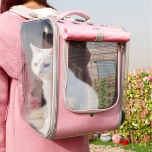 Space Capsule Cat Bag Outing Portable Backpack Pet Bag Pvc Laser Symphony Pet Bag