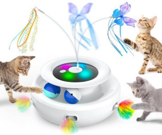 Funny Cat Game Turntable Self-Hi Pet Electric Cat Toy - Image 7