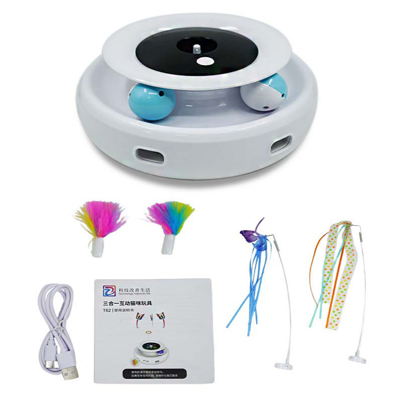 Funny Cat Game Turntable Self-Hi Pet Electric Cat Toy - Image 6