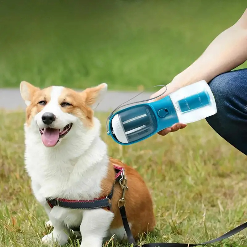 Dog Water Cup Drinking Food Garbage Bag Three-in-one Portable Small Multi-functional Pet Cups Pets Supplies - Image 4