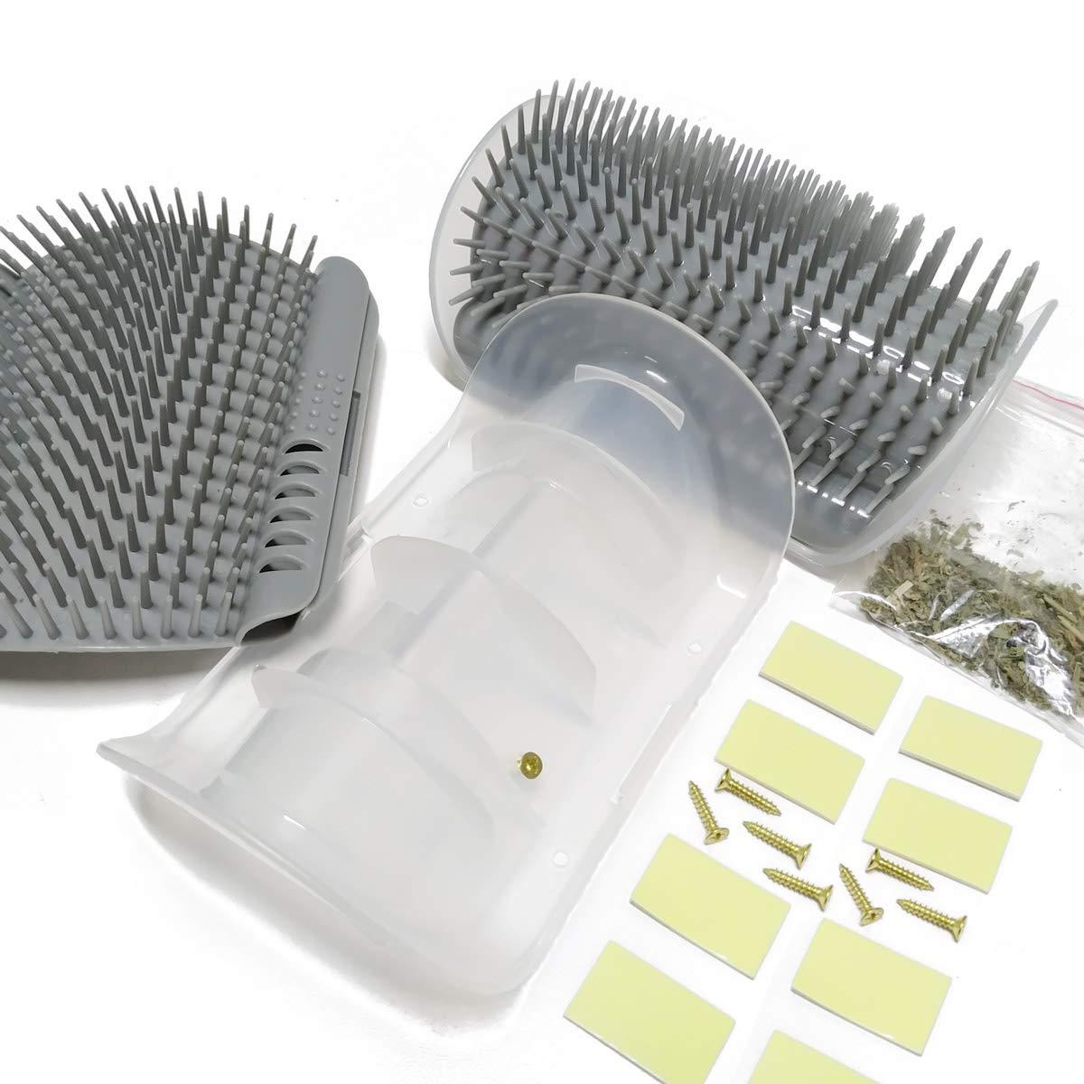 Cat Self Groomer Arch Self Cleaning Slicker Brush Upgraded Cat Brushes Wall Corner For Shedding Grooming, Softer Massager Comb Interactive Toy For Short Long Haired Dog Kitten Puppy - Image 2