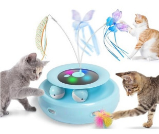 Funny Cat Game Turntable Self-Hi Pet Electric Cat Toy - Image 4