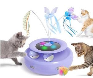 Funny Cat Game Turntable Self-Hi Pet Electric Cat Toy - Image 2
